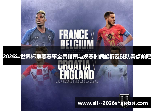 2026年世界杯重要赛事全景指南与观赛时间解析及球队看点前瞻